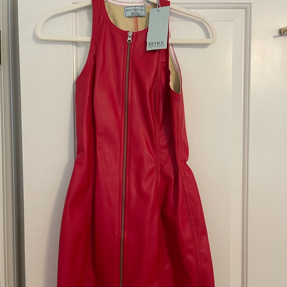 REVICE Bold Red Mini Dress